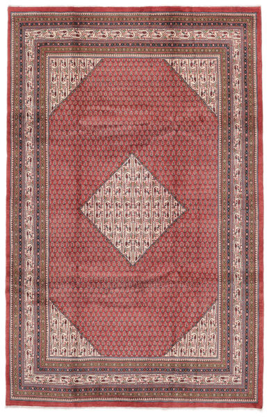 絨毯 オリエンタル サルーク Mir 210X324 ダークレッド/茶色 (ウール, ペルシャ/イラン)