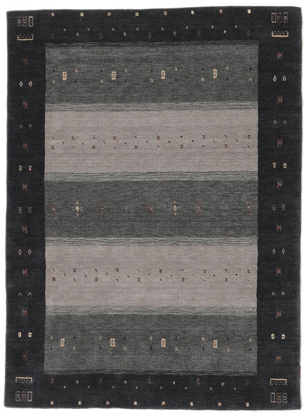  140X200 Gabbeh Indo Rug Black/Dark Grey India Carpetvista