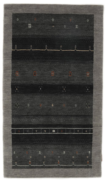  Gabbeh Indo Rug 94X163 Black/Dark Yellow 