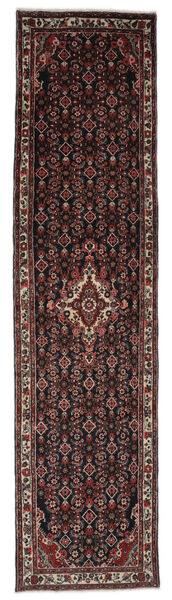 絨毯 マハル 97X410 廊下 カーペット ブラック/ダークレッド (ウール, ペルシャ/イラン)