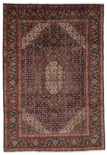  205X290 Tabriz Matot Matto Musta/Ruskea Persia/Iran Carpetvista