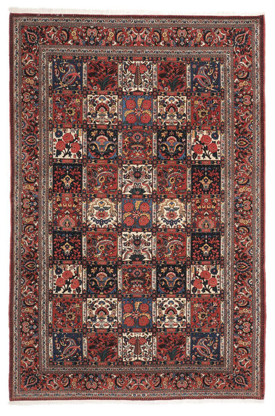  Persischer Bachtiar Collectible Teppich 203X305 Schwarz/Dunkelrot (Wolle, Persien/Iran)