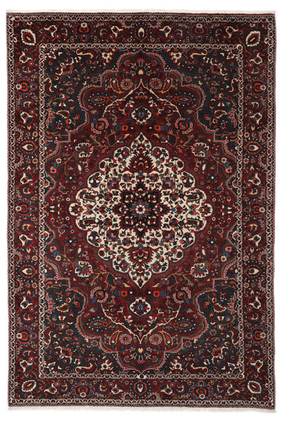  Orientalsk Bakhtiar Collectible Teppe 204X307 Svart/Mørk Rød Ull, Persia/Iran Carpetvista