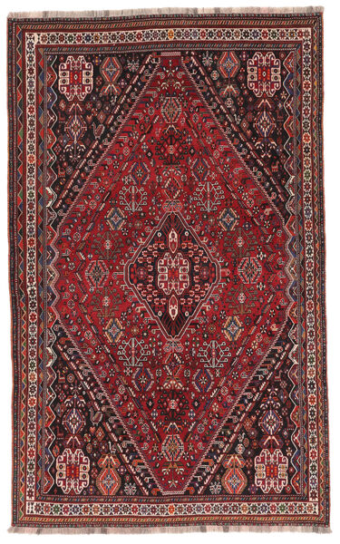 Tappeto Orientale Ghashghai 168X273 Nero/Rosso Scuro (Lana, Persia/Iran)