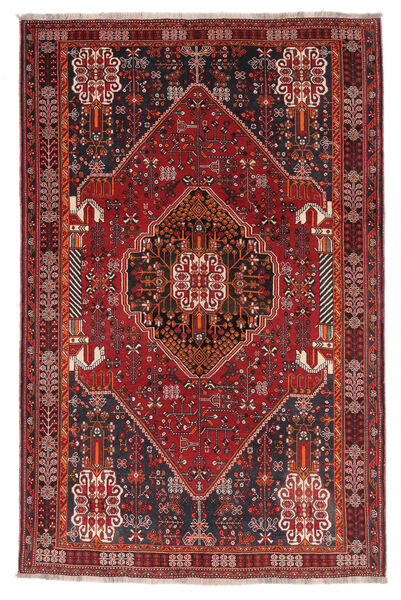 160X246 Alfombra Gashgai Oriental Rojo Oscuro/Negro (Lana, Persia/Irán) Carpetvista