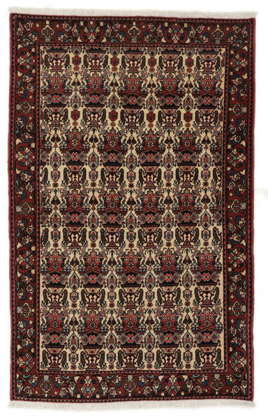  Abadeh Rug 97X153 Persian Wool Black/Brown Small Carpetvista