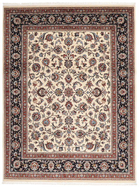  Oriental Sarouk Rug 194X256 Beige/Brown Wool, Persia/Iran Carpetvista