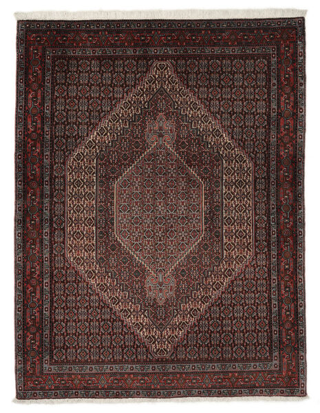  Persialainen Senneh Matot Matto 125X162 Musta/Ruskea (Villa, Persia/Iran)