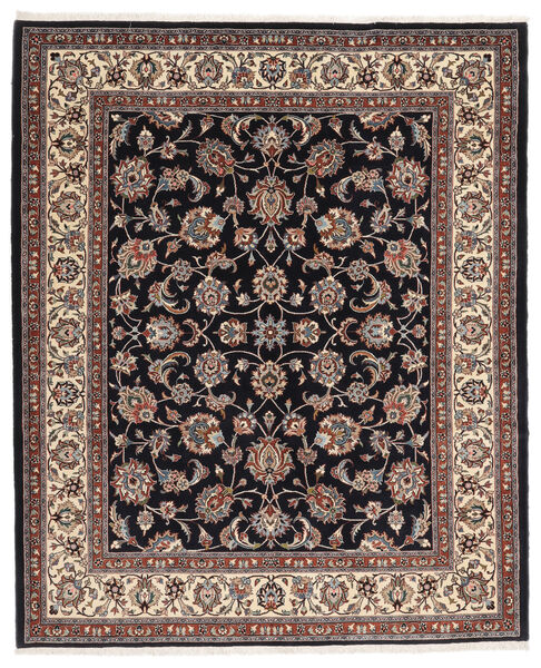 197X236 絨毯 オリエンタル サルーク ブラック/茶色 (ウール, ペルシャ/イラン) Carpetvista