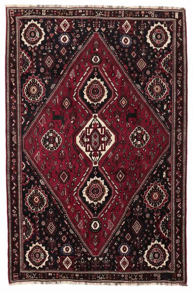  Persian Shiraz Rug 185X285 Black/Brown