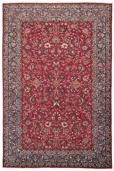  Najafabad Teppich 215X320 Persischer Wollteppich Dunkelrot/Schwarz