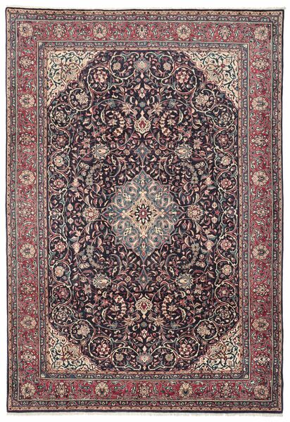 絨毯 オリエンタル サルーク 220X317 ブラック/ダークレッド (ウール, ペルシャ/イラン)
