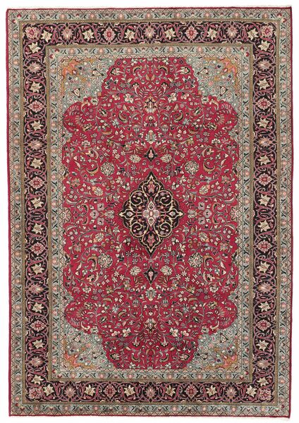 207X295 Sarough Teppich Orientalischer Braun/Dunkelrot (Wolle, Persien/Iran)