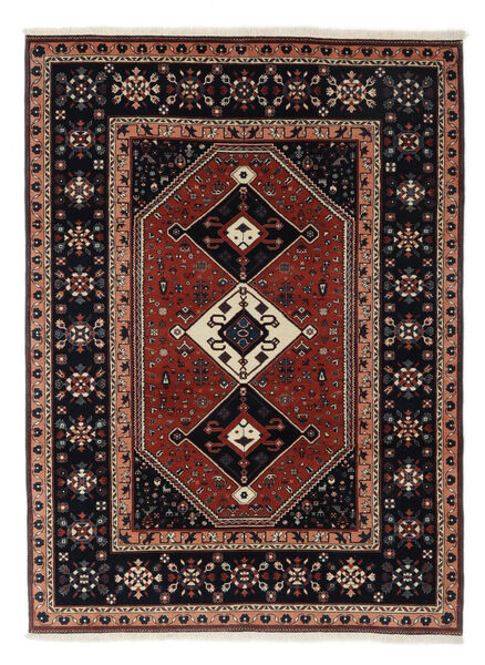 Alfombra Oriental Meimeh 174X242 Negro/Rojo Oscuro (Lana, Persia/Irán)