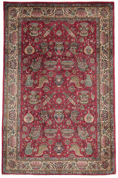 203X313 Sarouk Fine Rug Oriental Dark Red/Brown (Wool, Persia/Iran)