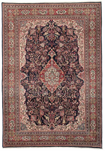  Orientalsk Jozan Teppe 218X313 Brun/Svart Ull, Persia/Iran