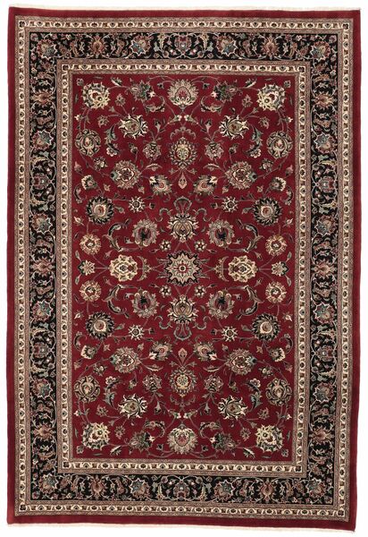 Sarouk Rug Rug 203X298 Black/Brown Wool, Persia/Iran