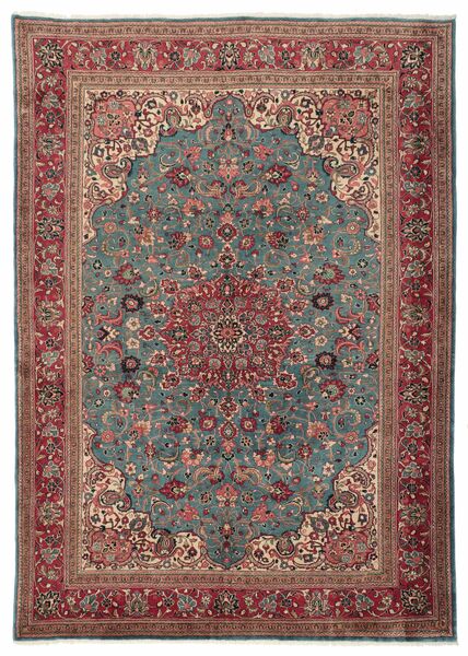 Sarough Teppich 225X300 Braun/Dunkelrot Wolle, Persien/Iran