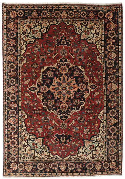  Orientalischer Bachtiar Collectible Teppich 208X303 Schwarz/Braun Wolle, Persien/Iran Carpetvista