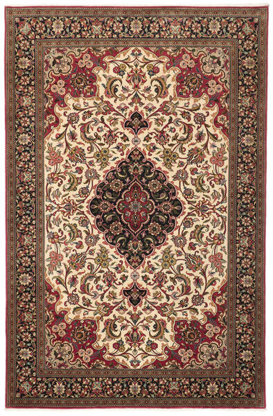  Persischer Ghom Kork/Seide Teppich 195X300 Dunkelrot/Schwarz (Wolle, Persien/Iran)