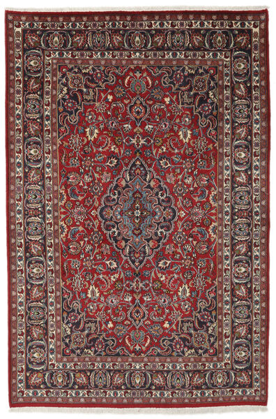  Orientalsk Mashad Teppe 198X295 Mørk Rød/Svart (Ull, Persia/Iran)
