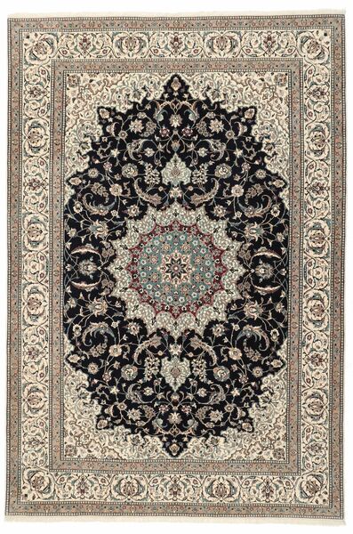  Persian Nain 6La Rug 204X304 Brown/Black (Wool, Persia/Iran)