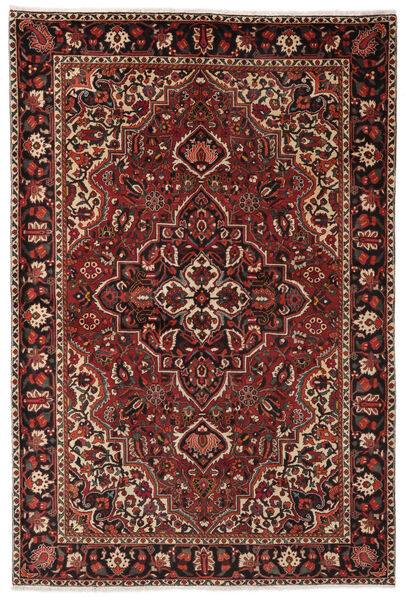  Orientalischer Bachtiar Collectible Teppich 205X305 Schwarz/Dunkelrot Wolle, Persien/Iran Carpetvista