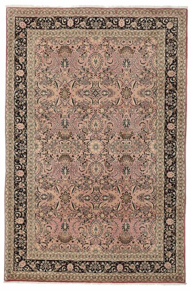 210X310 絨毯 オリエンタル ハマダン シャフバフ 茶色/ブラック (ウール, ペルシャ/イラン)