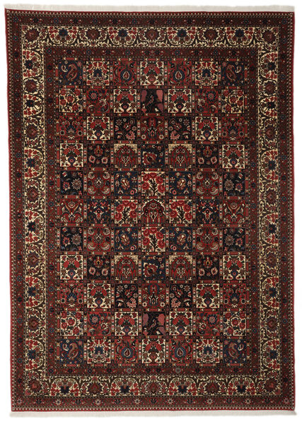 258X358 Tapis Bakhtiar D'orient Noir/Rouge Foncé Grand (Laine, Perse/Iran) Carpetvista