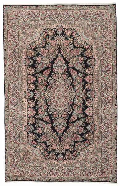 195X306 絨毯 ケルマン オリエンタル 茶色/ブラック (ウール, ペルシャ/イラン)