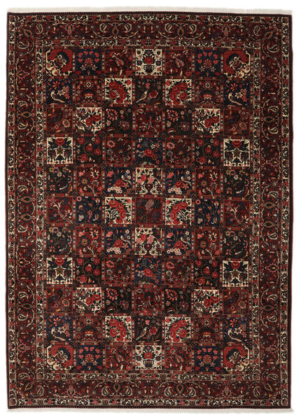  Orientalisk Bakhtiar Matta 255X352 Svart/Mörkröd Stor Ull, Persien/Iran Carpetvista