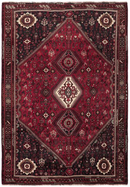 Χαλι Shiraz 210X310 Μαύρα/Σκούρο Κόκκινο (Μαλλί, Περσικά/Ιρανικά)