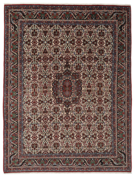 265X350 絨毯 オリエンタル ビジャー Takab/Bukan ブラック/茶色 大きな (ウール, ペルシャ/イラン) Carpetvista