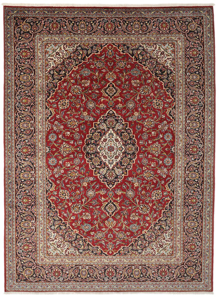 250X350 Alfombra Keshan Oriental Rojo Oscuro/Marrón Grande (Lana, Persia/Irán) Carpetvista