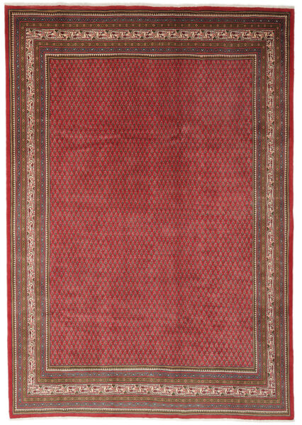 258X355 Χαλι Ανατολής Sarough Mir Σκούρο Κόκκινο/Καφέ Μεγαλα (Μαλλί, Περσικά/Ιρανικά) Carpetvista
