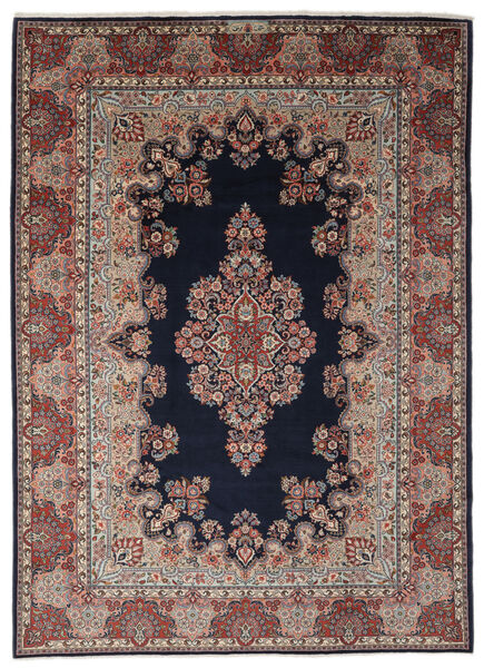Sarouk Rug Rug 270X375 Black/Brown Large Wool, Persia/Iran Carpetvista