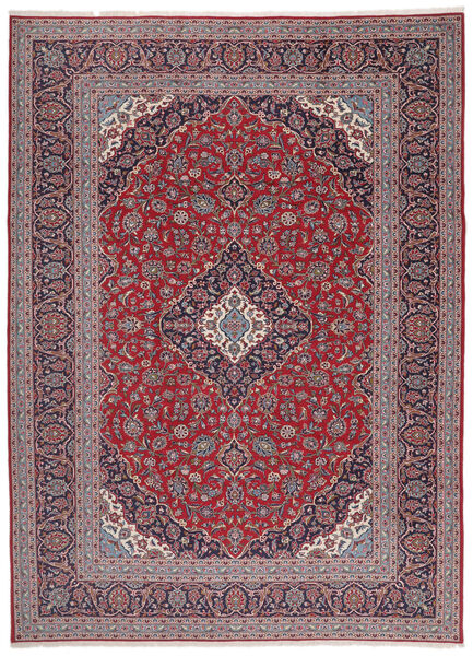 Tapis D'orient Kashan 294X400 Rouge Foncé/Noir Grand (Laine, Perse/Iran)