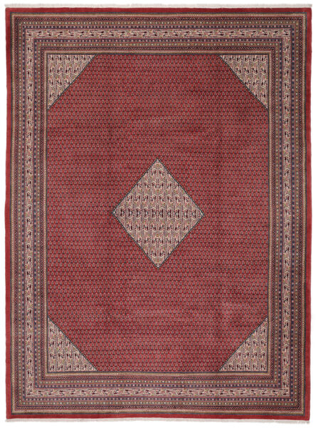  298X398 Sarough Mir Teppe Mørk Rød/Brun Persia/Iran Carpetvista