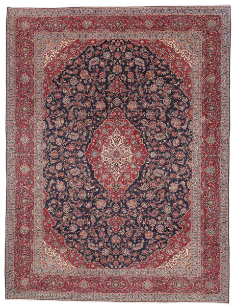 Dywan Orientalny Keszan 296X391 Ciemnoczerwony/Brunatny Duży (Wełna, Persja/Iran)