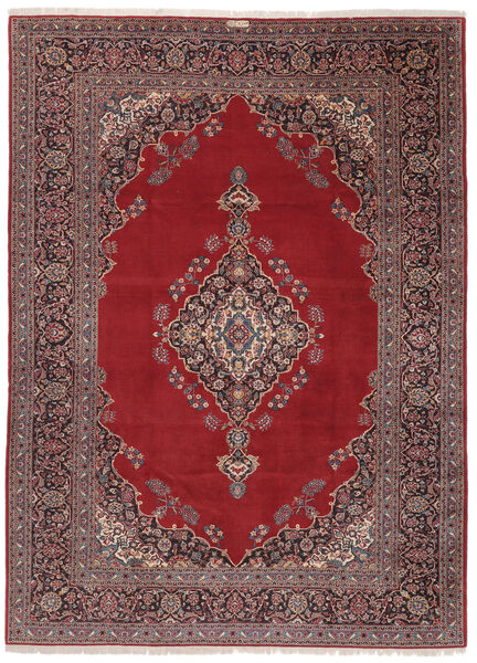  Orientalischer Keshan Teppich 284X397 Dunkelrot/Schwarz Großer Wolle, Persien/Iran Carpetvista
