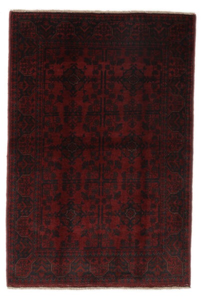 107X145 Afghan Khal Mohammadi Teppich Orientalischer Schwarz (Wolle, Afghanistan) Carpetvista