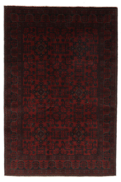 129X198 Tapis Afghan Khal Mohammadi D'orient Noir (Laine, Afghanistan) Carpetvista