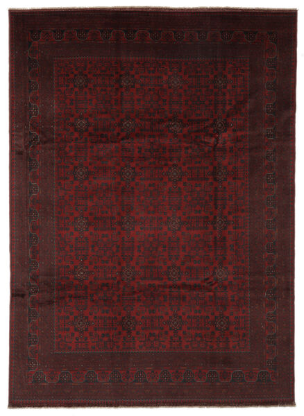  Afegão Khal Mohammadi Tapete 248X342 Lã Preto/Vermelho Escuro Grande Carpetvista