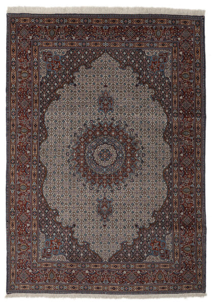 絨毯 ペルシャ ムード 210X295 ブラック/茶色 ( ペルシャ/イラン)