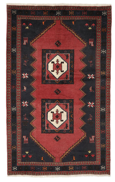 Dywan Orientalny Kelardaszt 150X243 Czarny/Ciemnoczerwony (Wełna, Persja/Iran)