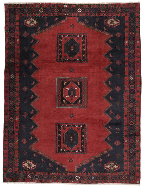 Alfombra Klardasht 260X341 Negro/Rojo Oscuro Grande (Lana, Persia/Irán)