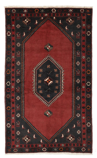Klardasht Teppe 145X242 Svart/Mørk Rød Ull, Persia/Iran Carpetvista