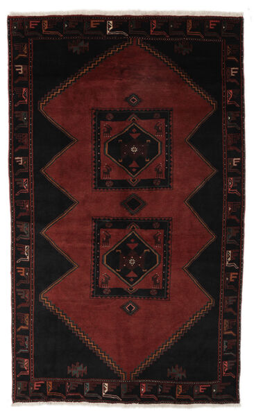 142X240 Χαλι Ανατολής Klardasht Μαύρα/Σκούρο Κόκκινο (Μαλλί, Περσικά/Ιρανικά) Carpetvista