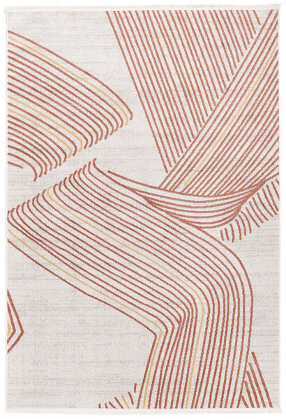 Flow Washable 160X230 Rust Red Abstract Rug