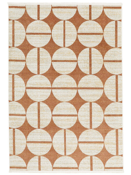 Split Pea Washable 140X200 Small Rust Red Geometric Rug